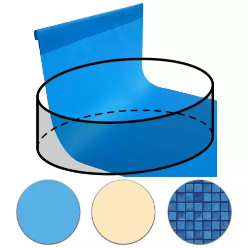 Liner per piscina a forma circolare Ø 6,00 x h. 1,20 m MOSAICO IBIZA - attacco P1 - spessore 0,60 mm