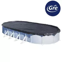 Copertura invernale in polietilene 120 gr/m²per piscine fuori terra ovali e ad otto