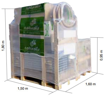 Imballo Piscina fuori terra in pietra ricostruita NATURALIS &Atilde;&tilde; 4,93 h 1,28 m