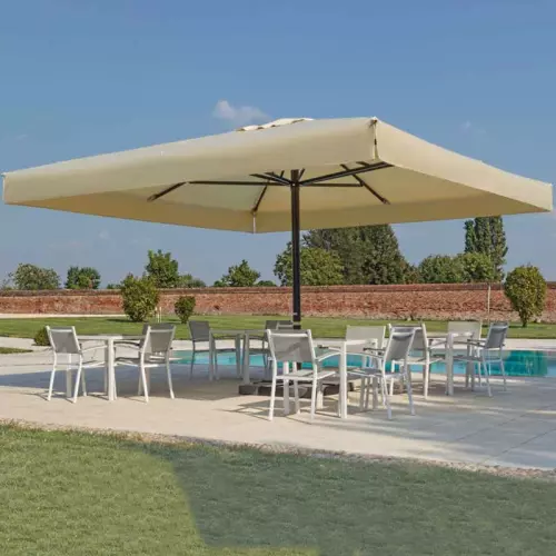 Ombrellone da giardino AVOLA in alluminio, chiusura telescopica