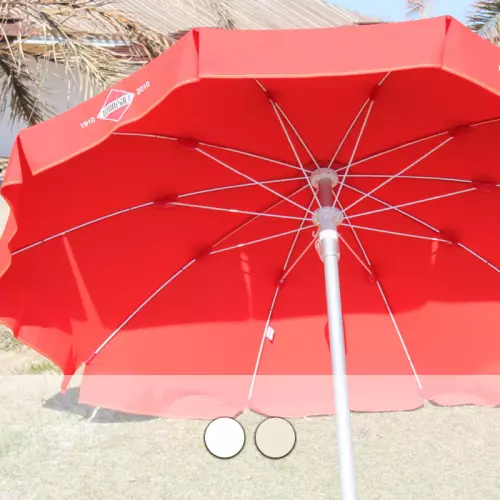 Ombrellone da giardino in alluminio TALIA Ø 2 m, innesto a baionetta