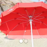 Ombrellone da giardino in alluminio TALIA Ø 2 m, innesto a baionetta