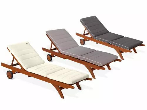 Lettino da giardino in legno di keruing ALOE modulabile