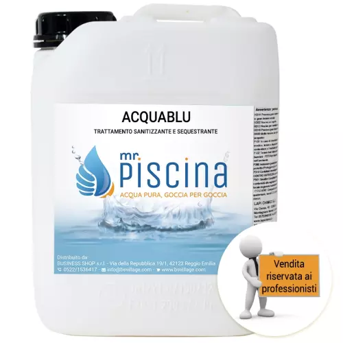 Ossigeno attivo liquido ACQUA BLU detergente e sequestrante
