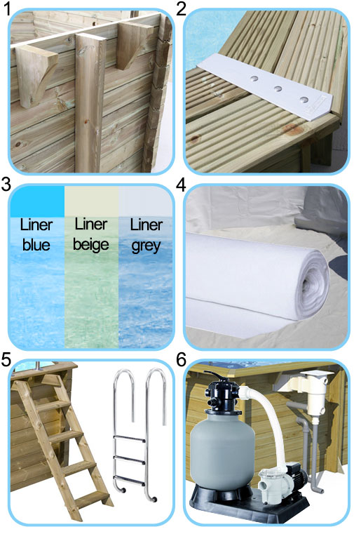 Accessori per Piscina in legno NorthWood 510