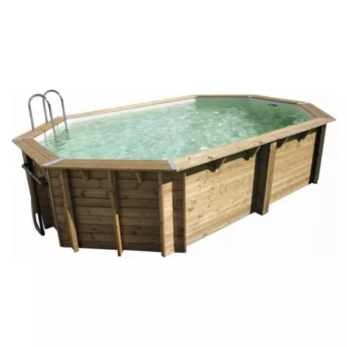 Piscina in legno ottagonale NorthWood 610 - 6,10 x 4,00 x h.1,30 m