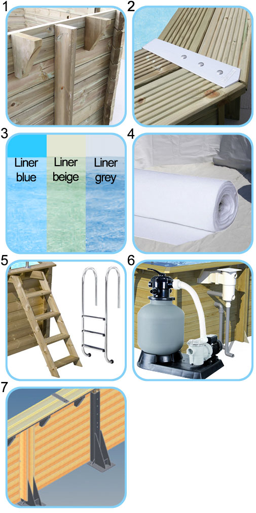 Accessori per Piscina in legno fuori terra NorthWood 800