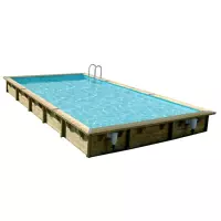 Piscina in legno rettangolare NorthWood 800 - 8,00 x 5,00 x h.1,40 m