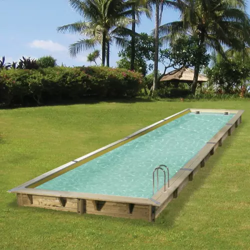 Piscina in legno interrata NorthWood 1550 - 15,50 x 3,50 x h.1,55 m : Liner BEIGE