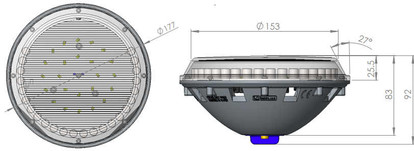 Lampada par56 piscina