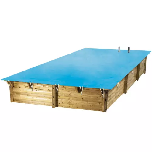 Copertura invernale in PVC 550 gr/m² per piscina in legno rettangolare NorthWood