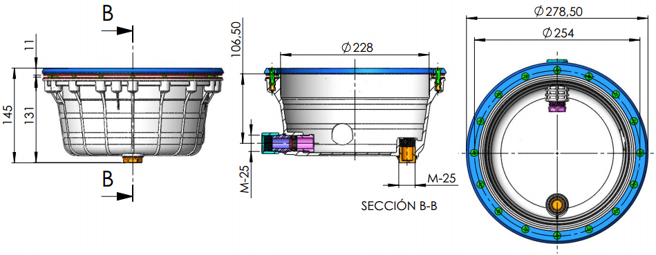 Nicchia per faretto piscina