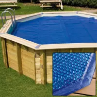 Copertura Isotermica a bolle per piscine in legno NorthWood esagonali e ottagonali allungate