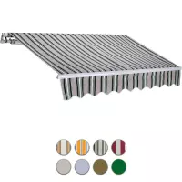 Tenda parasole a barra quadra 2,0 x 2,5 m