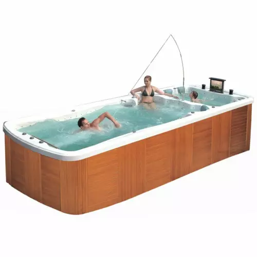 Vasca Idromassaggio MONROE Nuoto Controcorrente 5,90 x 2,20 h 1,36/1,50 m : con rivestimento esterno