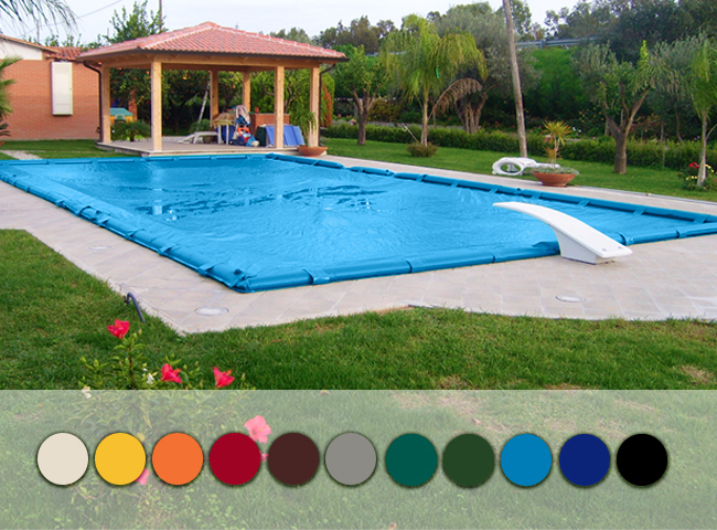 Copertura invernale per piscina PVC 650 colorata