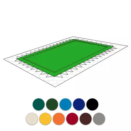 Copertura Invernale per piscina Polartex® COLOR 650 gr/m² in PVC con occhielli e corda elastica