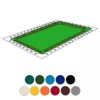 Copertura Invernale per Piscina Polartex® COLOR COMBI 650 gr/m² in PVC occhielli e porta salsicciotti