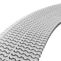 Griglia Trasversale per curve in polipropilene per piscina a sfioro