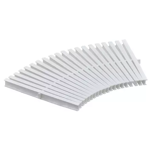 Griglia per curve in polipropilene ad incastro per piscina a sfioro