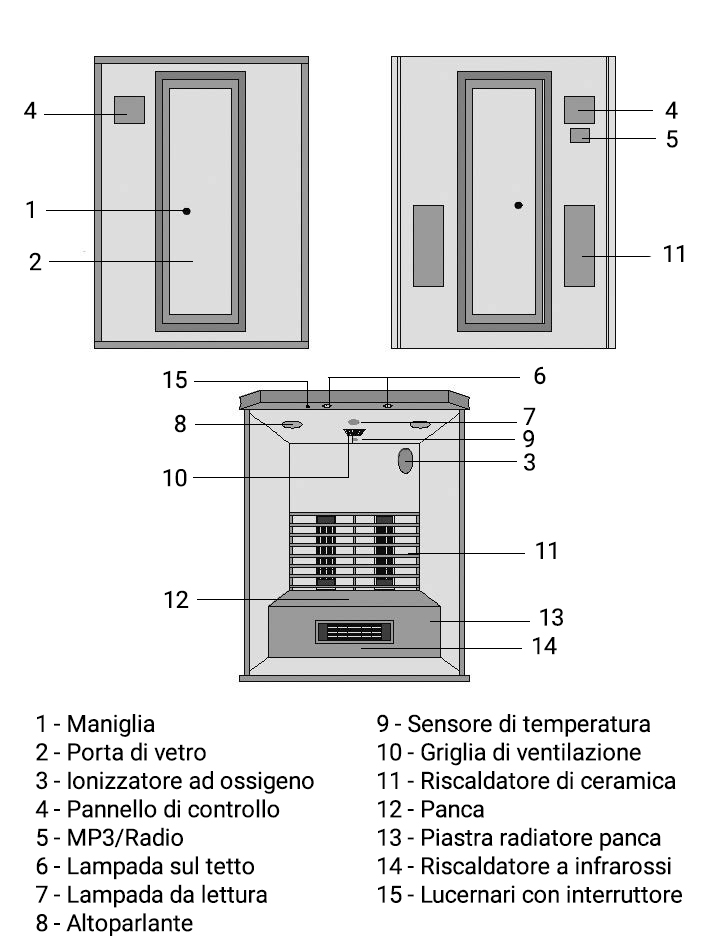 Sauna a raggi infrarossi Grenada
