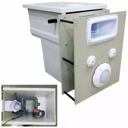 Muro filtrante Filtrinov per piscine in casseri - potenza 14 m³/h : BY-PASS