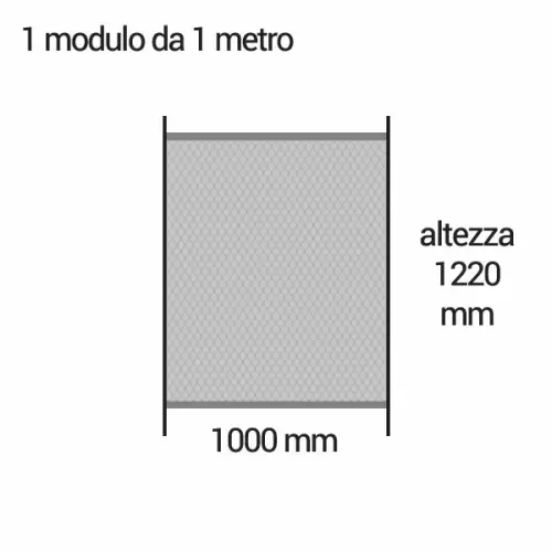Recinzione BEETHOVEN MORBIDA h 1.22 x 1 m - Colori PREMIUM