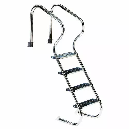 Scaletta COMFORT Inox AISI 304 per piscine interrate : 4 gradini - per piscine con altezza minima 1,30 m