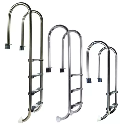 Scaletta per piscina interrata MURO in acciaio Inox 304