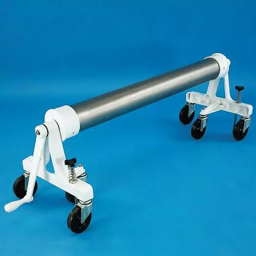 Rullo avvolgitore ROLLERTUBE MANUALE Mobile 140 in pultruso per coperture fino a 5 m di larghezza