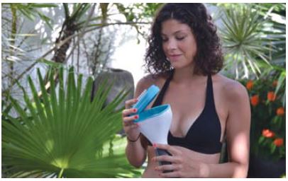 Scala interna ad angolo per piscina, h 0,90 m con 3 scalini per posa su liner