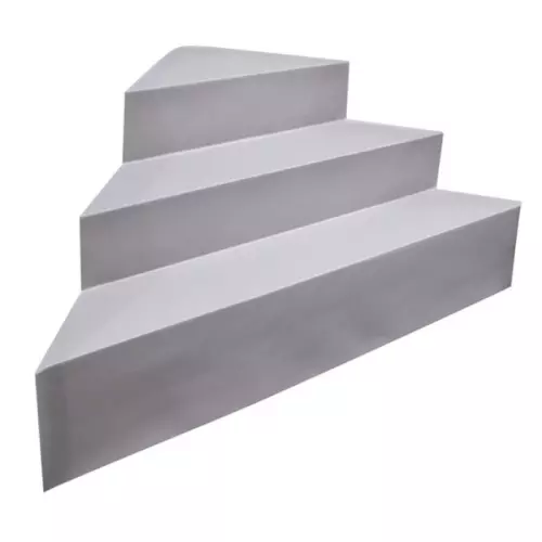 Scala interna ad angolo per piscina, h 0,90 m con 3 scalini per posa su liner