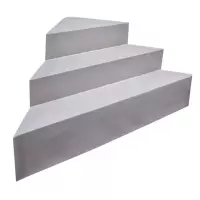 Scala interna ad angolo per piscina, h 0,90 m con 3 scalini per posa su liner