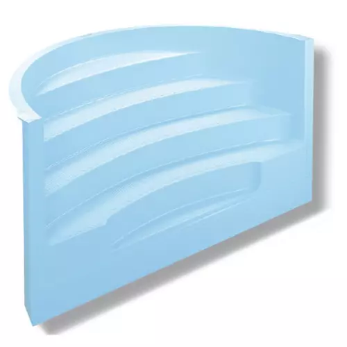 Scala Romana per piscina CLASSIC h 1,50 m con 5 scalini per posa su liner