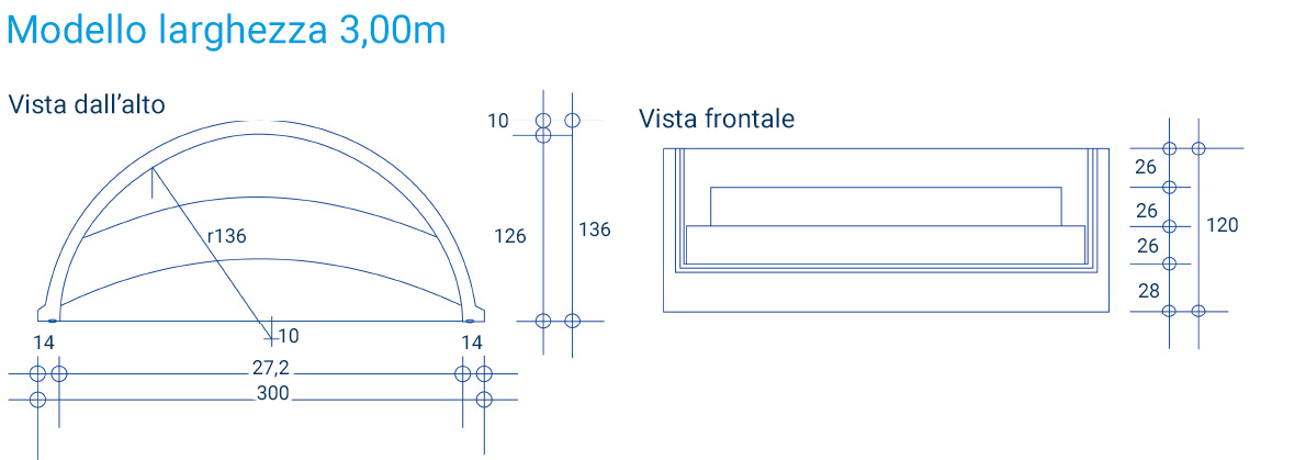 Scala romana classica per piscina