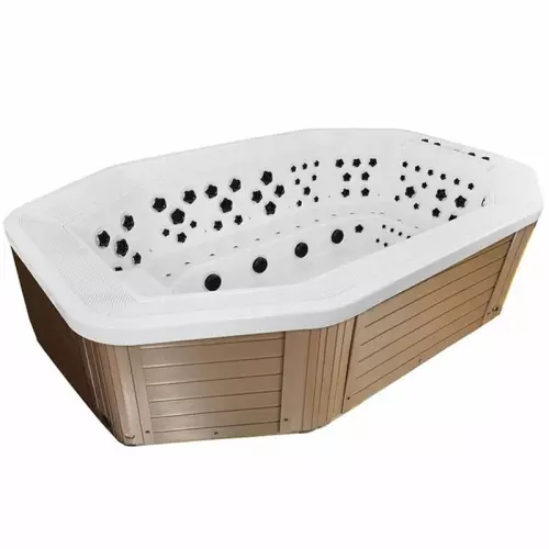 Vasca Idromassaggio a sfioro MONTEREY 3,80 x 2,40 h 1,00 m : con pannellatura esterna