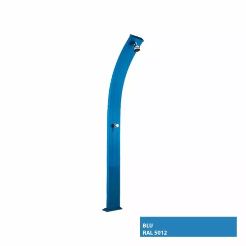 Doccia da giardino SPRING CURVA, in alluminio  : Colore BLU