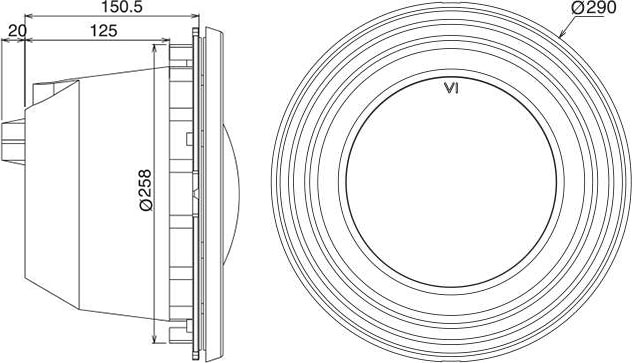 Faro LED per piscina con liner PVC Bianco/RGB &Atilde;&tilde; 290 mm