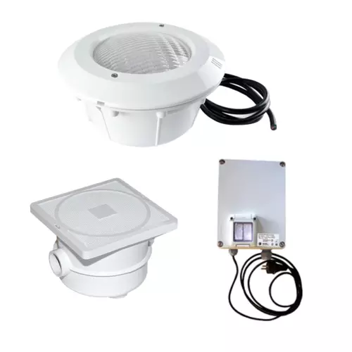 Kit 3 Proiettori LED BIANCO Ø 290 mm per illuminazione piscina