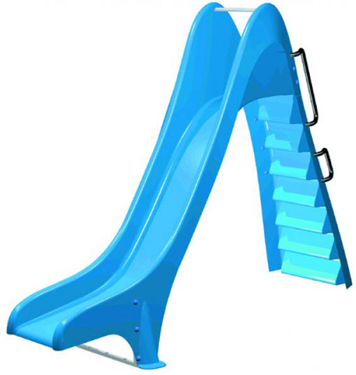 Scivolo per piscina BLU curva a destra - h1,50 m