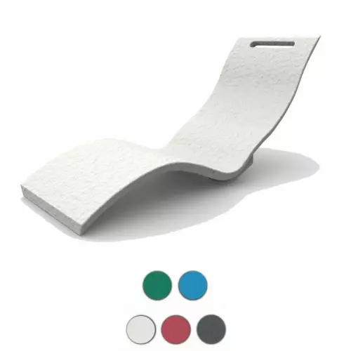 Lettino prendisole da giardino SERENDIPITY CHAISE in polietilene, da interno/esterno : Versione SOLA SEDUTA