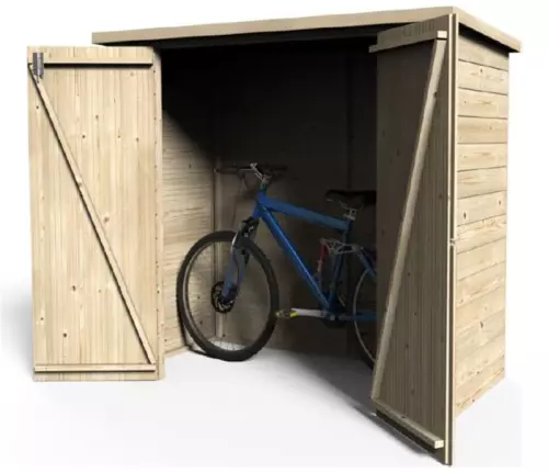 Casetta in legno BIKE BOX 1,93 x 0,98 x h 1,61 m da esterno