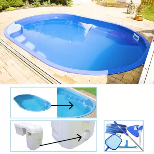 Piscina interrata in vetroresina OLYMP 4,50 x 3,00 - h.1,20 - EASY