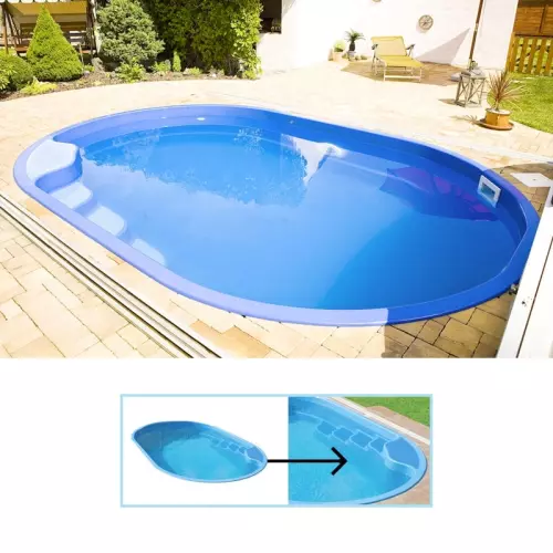 Piscina in vetroresina Olymp 4,5 x 3,0 h. 1,2 m- SOLO VASCA