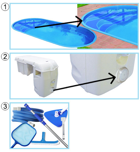 Piscina interrata in vetroresina Calypso