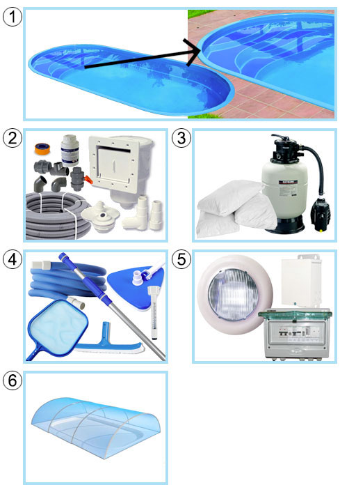 Piscina interrata in vetroresina Calypso