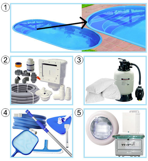 Piscina interrata in vetroresina Calypso