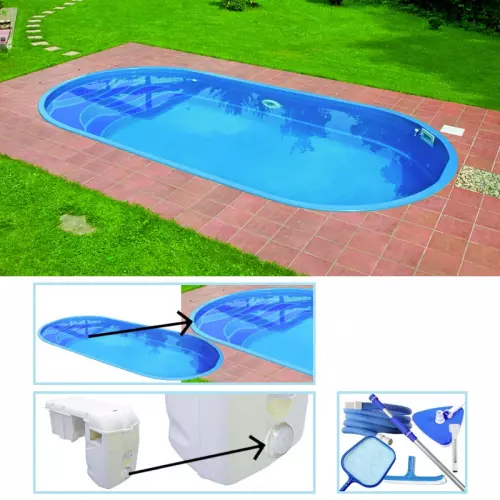 Piscina interrata in vetroresina IKAROS 6,00 x 3,00 - h.1,40 - EASY