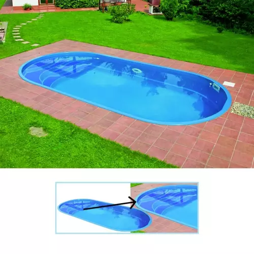 Piscina interrata in vetroresina IKAROS 6,00 x 3,00 - h.1,40 - SOLO VASCA