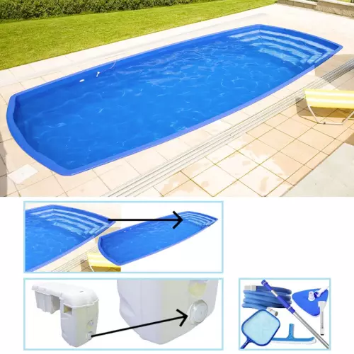 Piscina interrata in vetroresina ORION 7,50 x 3,50 - h.1,50 - EASY
